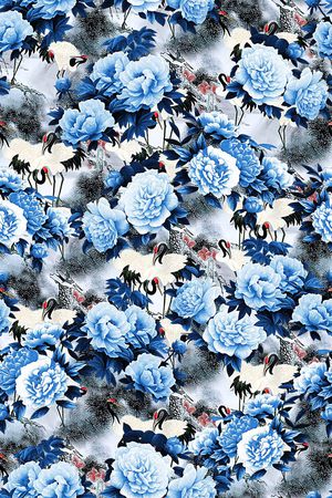 仙鹤印花华亿平台图片