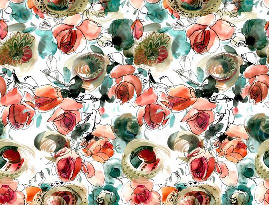 抽象印花华亿平台图片