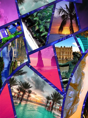 416563-时尚豹纹几何拼贴度假华亿平台系列