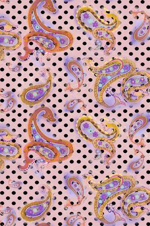 佩斯利印花华亿平台图片