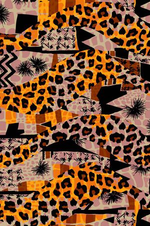 豹纹印花华亿平台图片