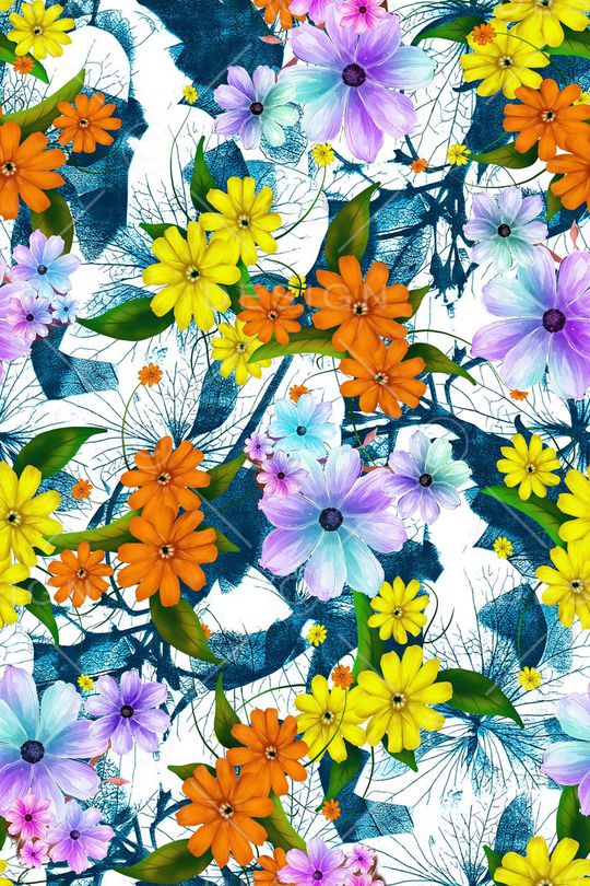 花瓣印花华亿平台图片