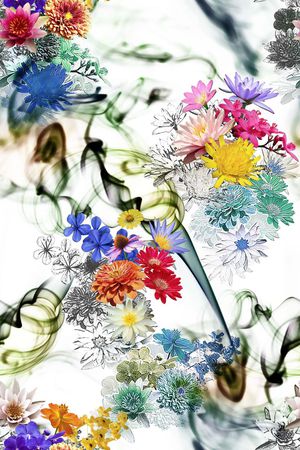 抽象印花华亿平台图片