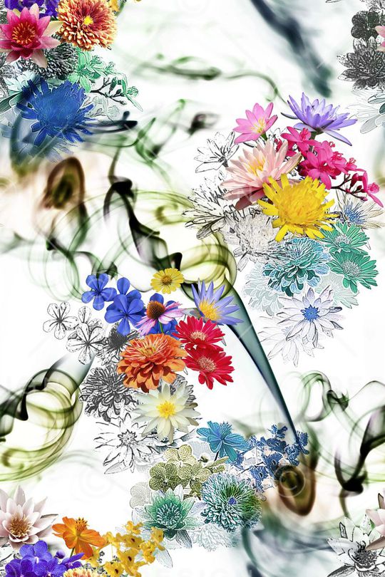 抽象印花华亿平台图片