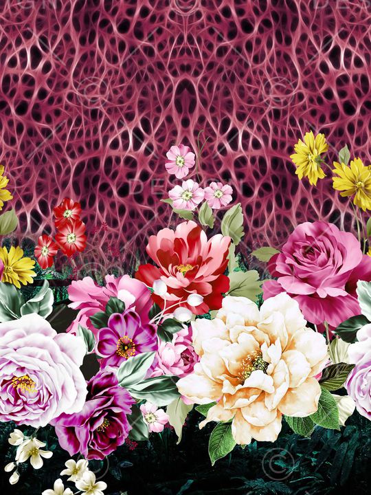 抽象印花华亿平台图片