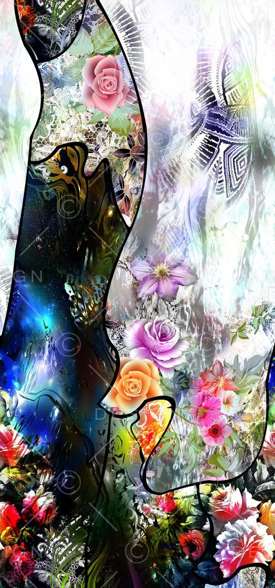 抽象印花华亿平台图片