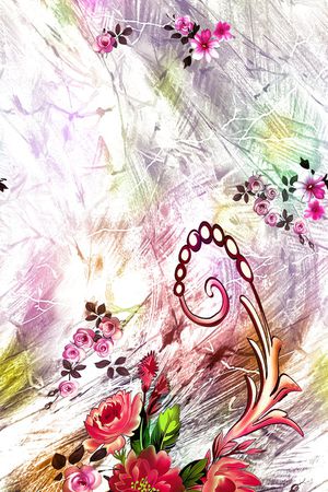 抽象印花华亿平台图片