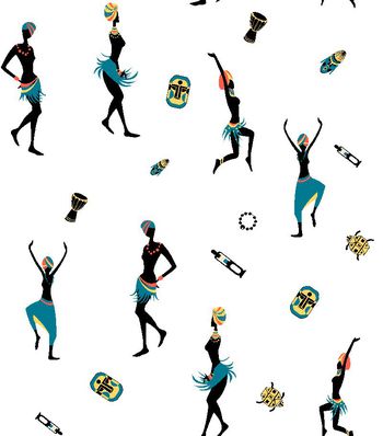 416915-民族风卡通人物图