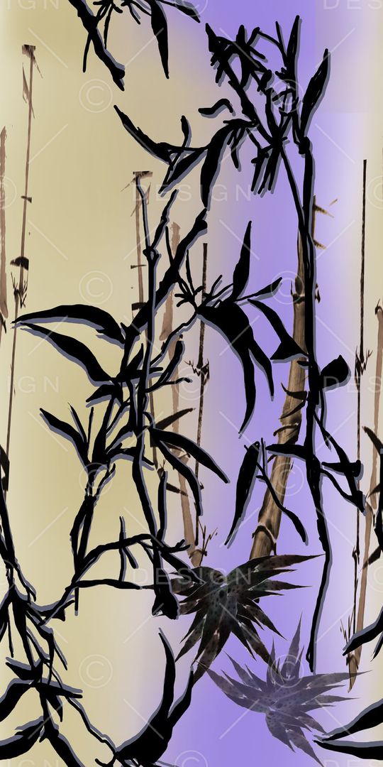 水墨印花华亿平台图片