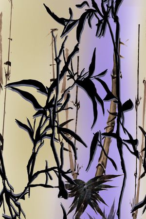 水墨印花华亿平台图片