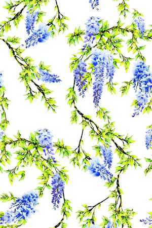 紫藤花印花华亿平台图片