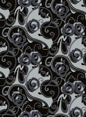 416996-黑白简笔花