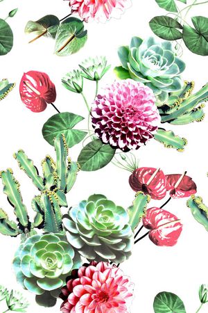 热带风印花华亿平台图片