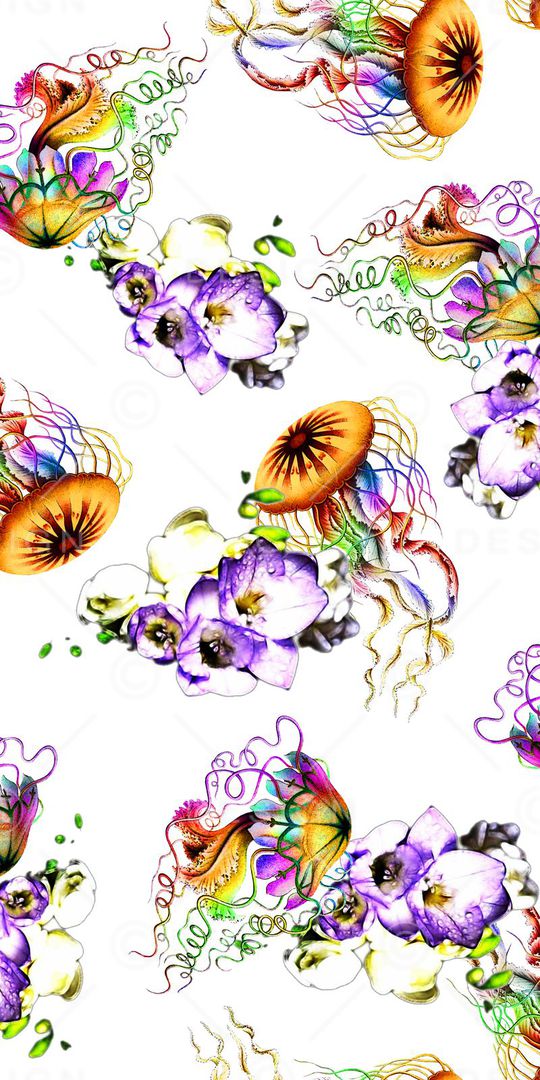 时尚绚丽印花华亿平台图片