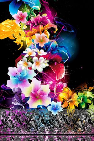 抽象印花华亿平台图片