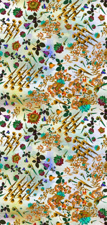 417170-水彩清新小花花卉印花壁纸地毯服装花