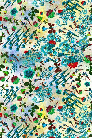 优雅清新印花华亿平台图片