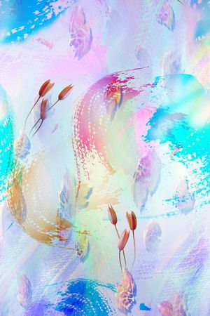 抽象印花华亿平台图片