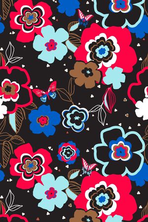 复古印花华亿平台图片