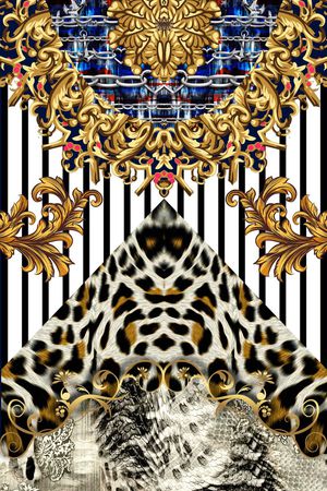 豹纹印花华亿平台图片