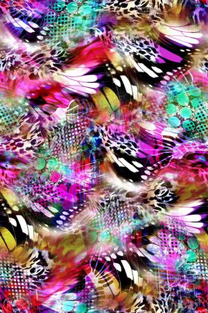 豹纹动物纹印花华亿平台图片