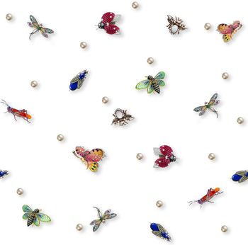 417274-热带珠宝饰品昆虫珍珠自由散点组合女