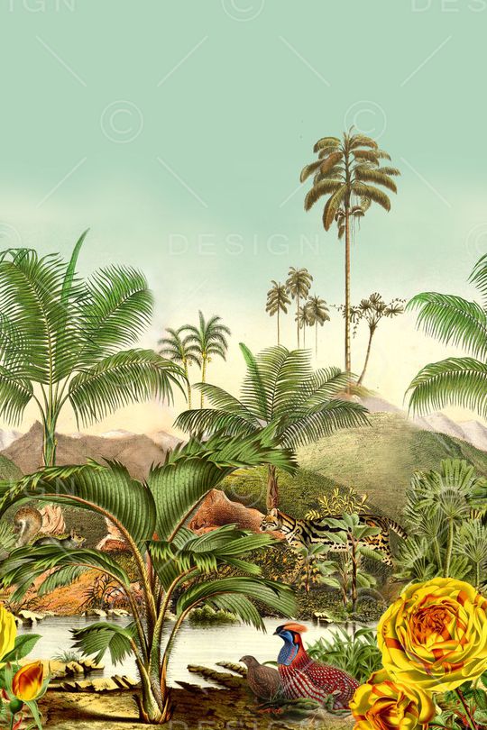 热带风印花华亿平台图片