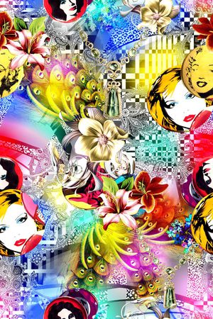 时尚印花华亿平台图片