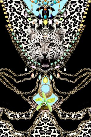 豹纹印花华亿平台图片