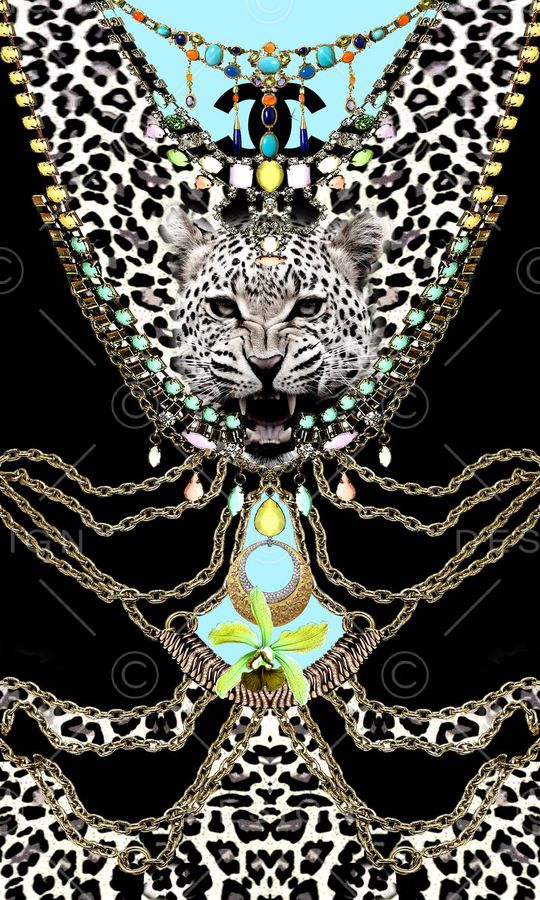 豹纹印花华亿平台图片