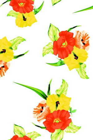 红黄花印花华亿平台图片