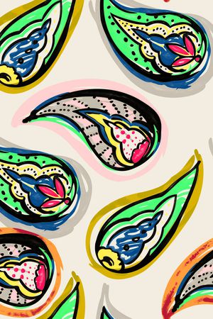 腰果3印花华亿平台图片