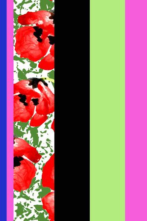 彩条印花华亿平台图片