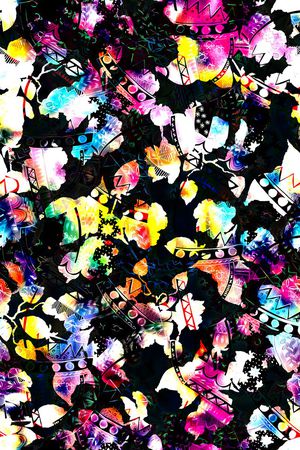 层次印花华亿平台图片