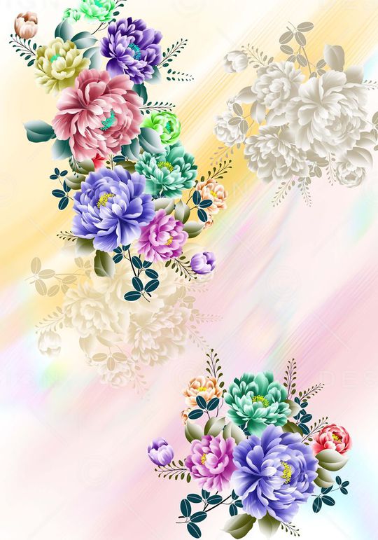 抽象印花华亿平台图片