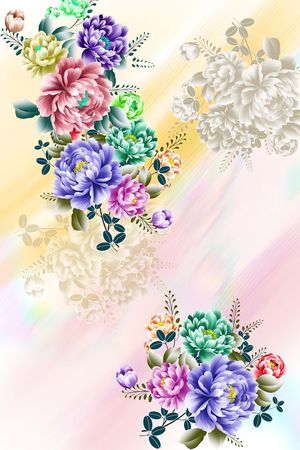 抽象印花华亿平台图片