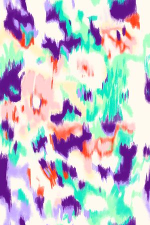 水彩花打版印花华亿平台图片