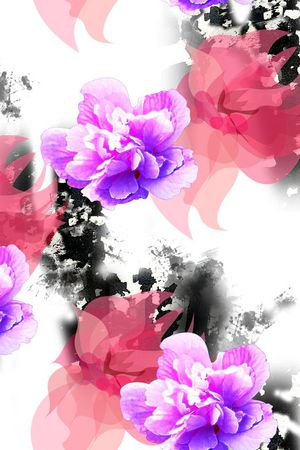 抽象印花华亿平台图片