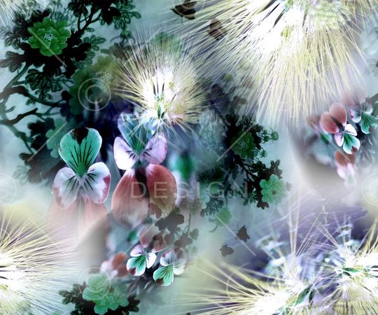 绿色印花华亿平台图片