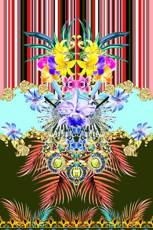 流行印花华亿平台图片