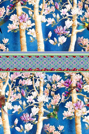 复古印花华亿平台图片