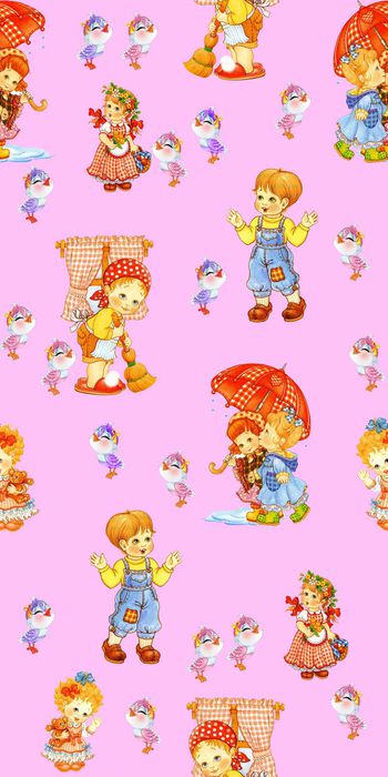 417756-时尚 儿童 画稿 卡通 小人 数码