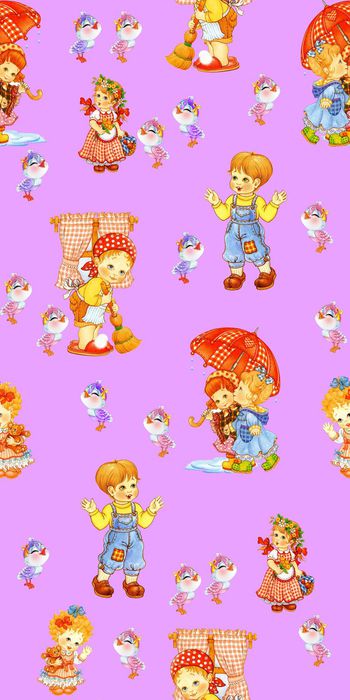 417759-时尚 儿童 画稿 卡通 小人 数码