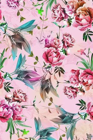 花朵印花华亿平台图片