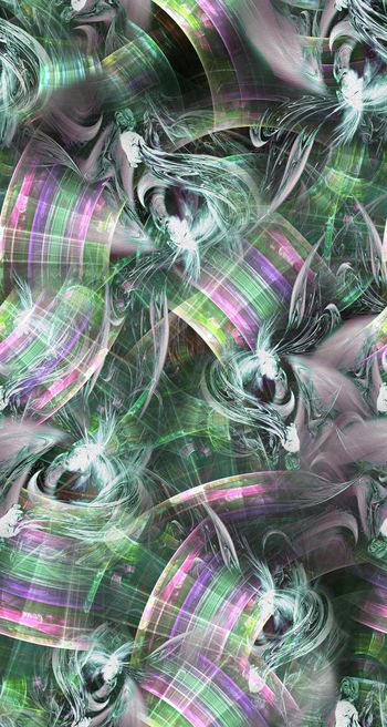 417833-抽象拉丝 光影 服装 机理 炫彩 