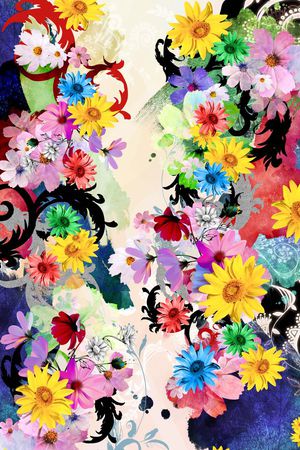 花朵印花华亿平台图片