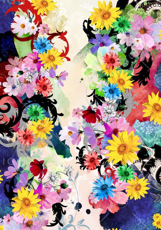 花朵印花华亿平台图片