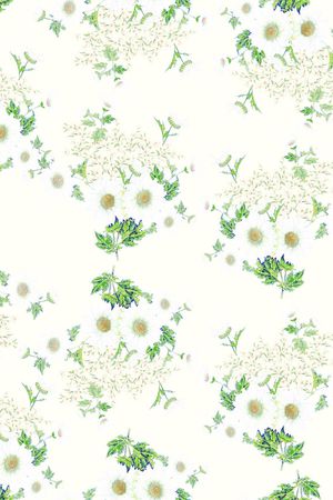 清新花束循环印花华亿平台图片