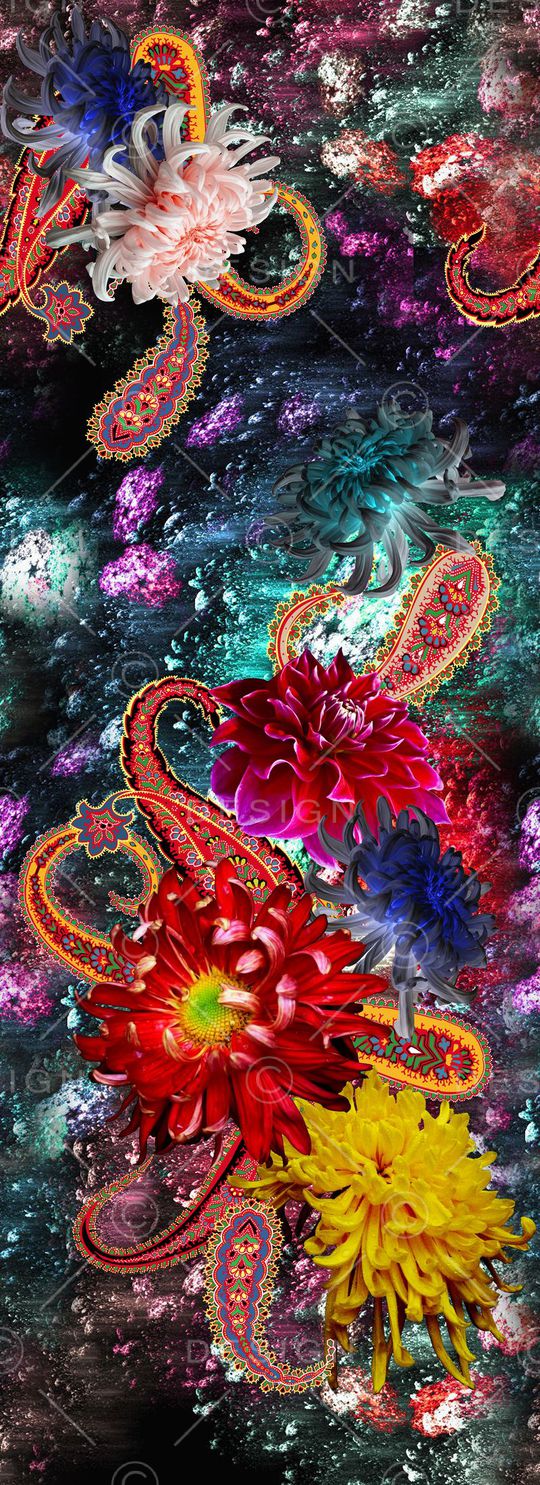 长裙印花华亿平台图片