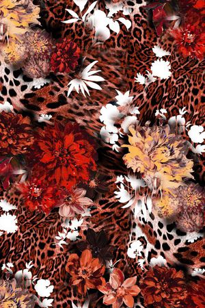 豹纹印花华亿平台图片